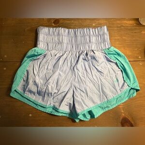 Southern Marsh Light Blue and Teal Athletic Shorts